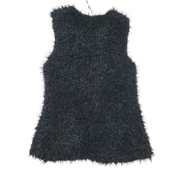 Kenneth Blake Black Faux Fur Vest Size Small - Picture 2 of 7
